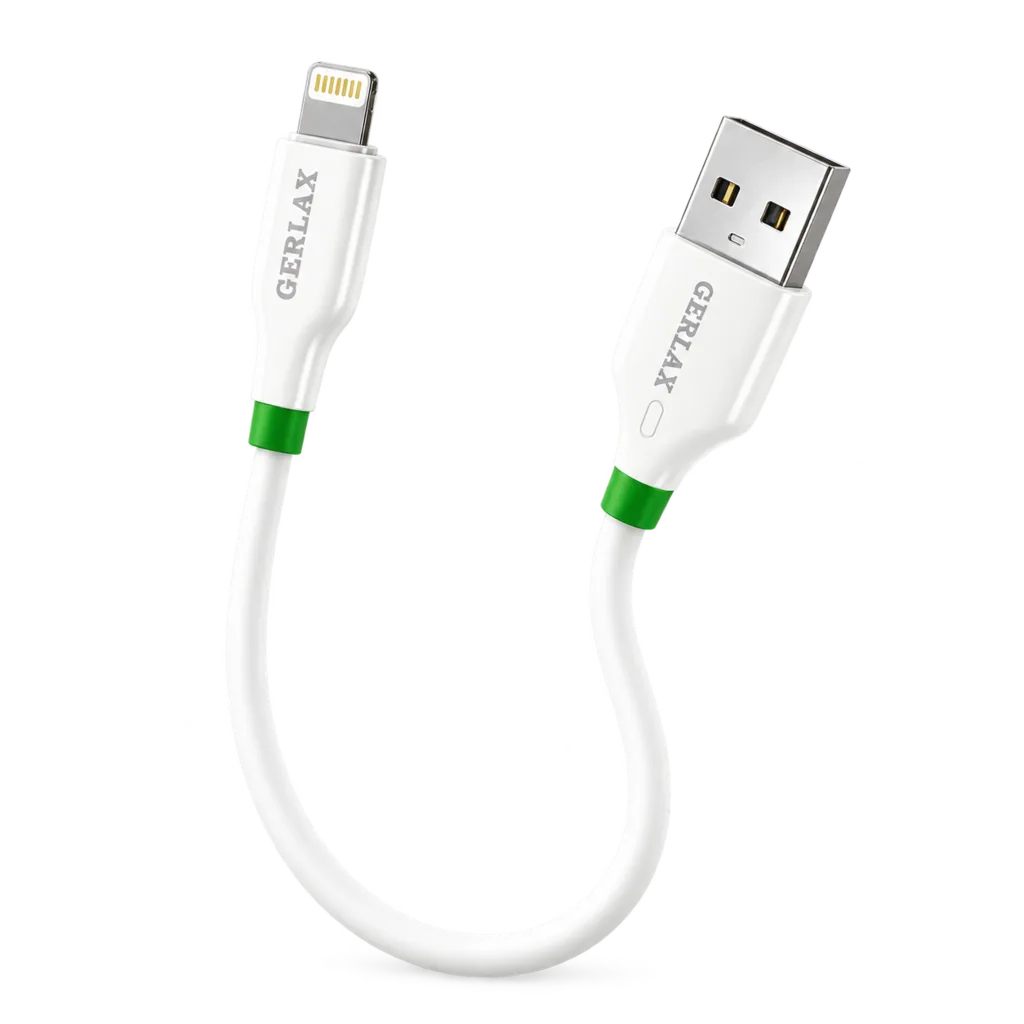 کیبل USB-A به لایتنینگ GERLAX مدل D25L1 یک متر