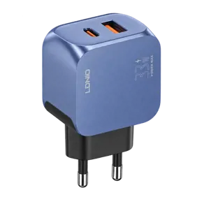 شارژر دیواری ۳۳ وات الدنیو LDNIO Q5 GaN سه‌درگاهی با USB-C، USB-A و لایتنینگ