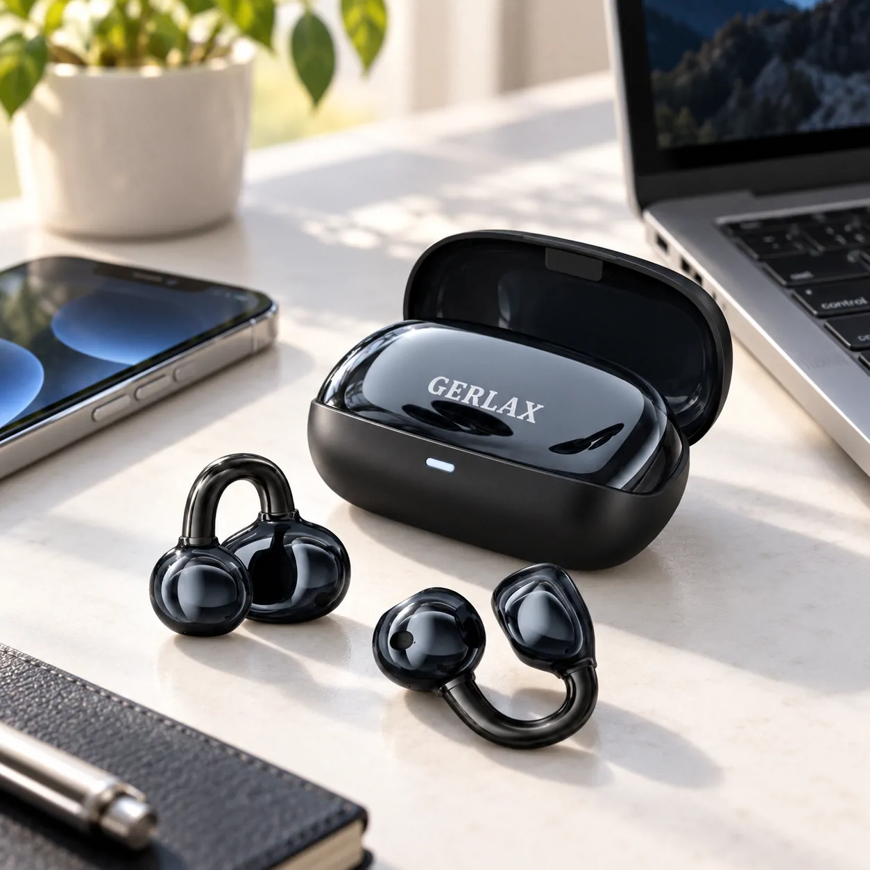 گوشکی بی سیم کلیپسی جرلکس GERLAX GH-60 با بلوتوث ۶.۰ تصویر 4