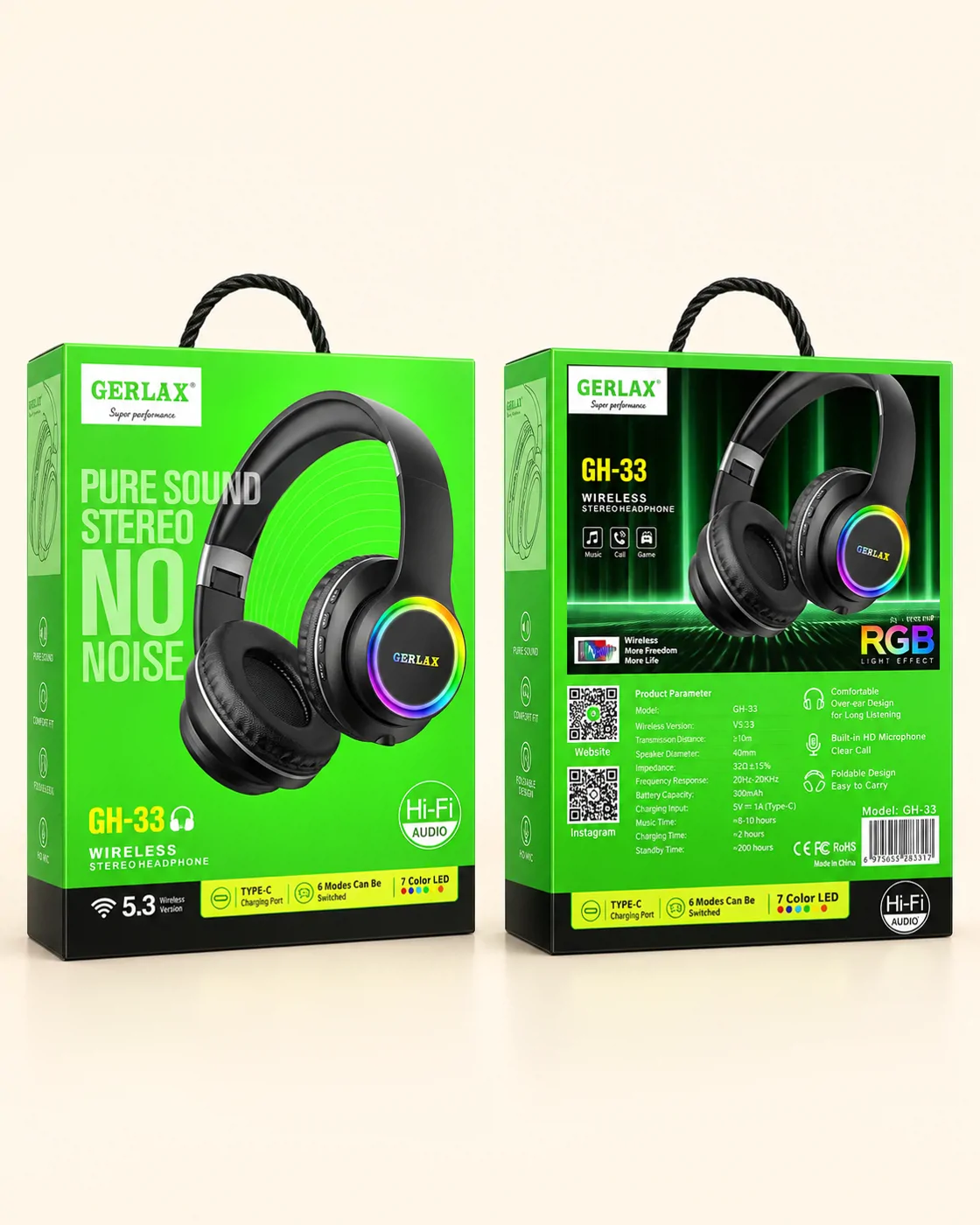 هدفون بی‌سیم مدل GH-33 تصویر 2